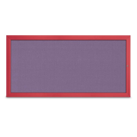 United Visual Products Slim Enclosed Corkboard, 24"x36", Black Alum Frame/Pearl UVEB2436-BLACK-PEARL